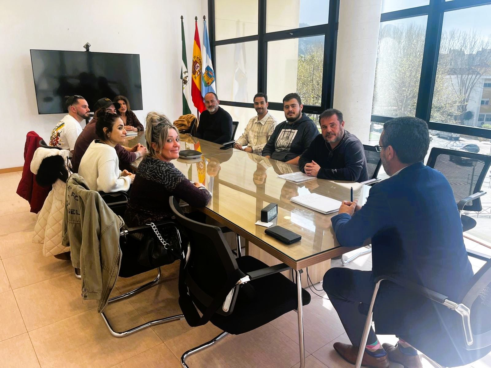 Reunión de la junta de ACALI en el Ayuntamiento de La Línea
